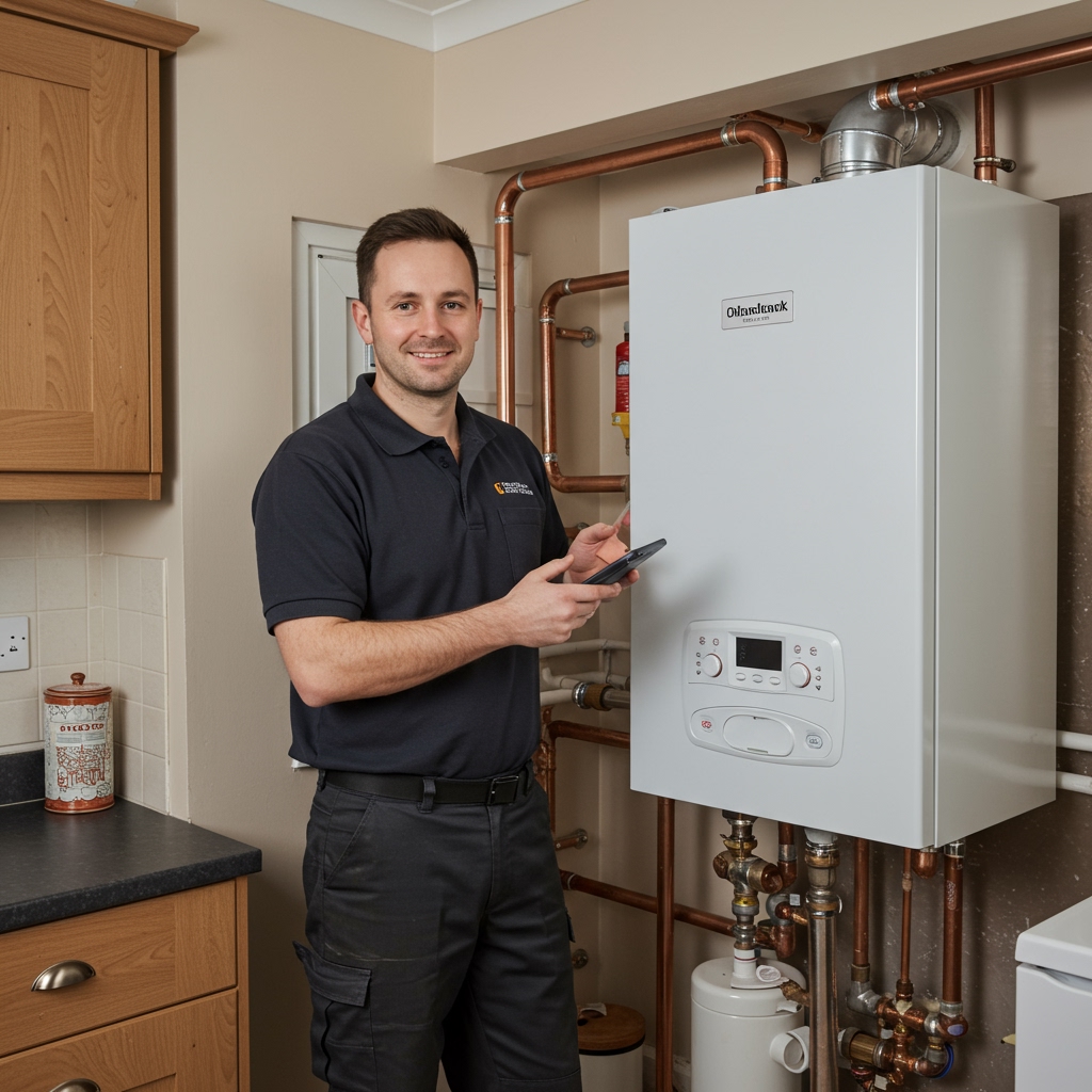 UK homeowner completing ECO4 grant application with qualified installer — Boiler Grants Manchester: Your Complete Local Guide to ECO4, Coun…