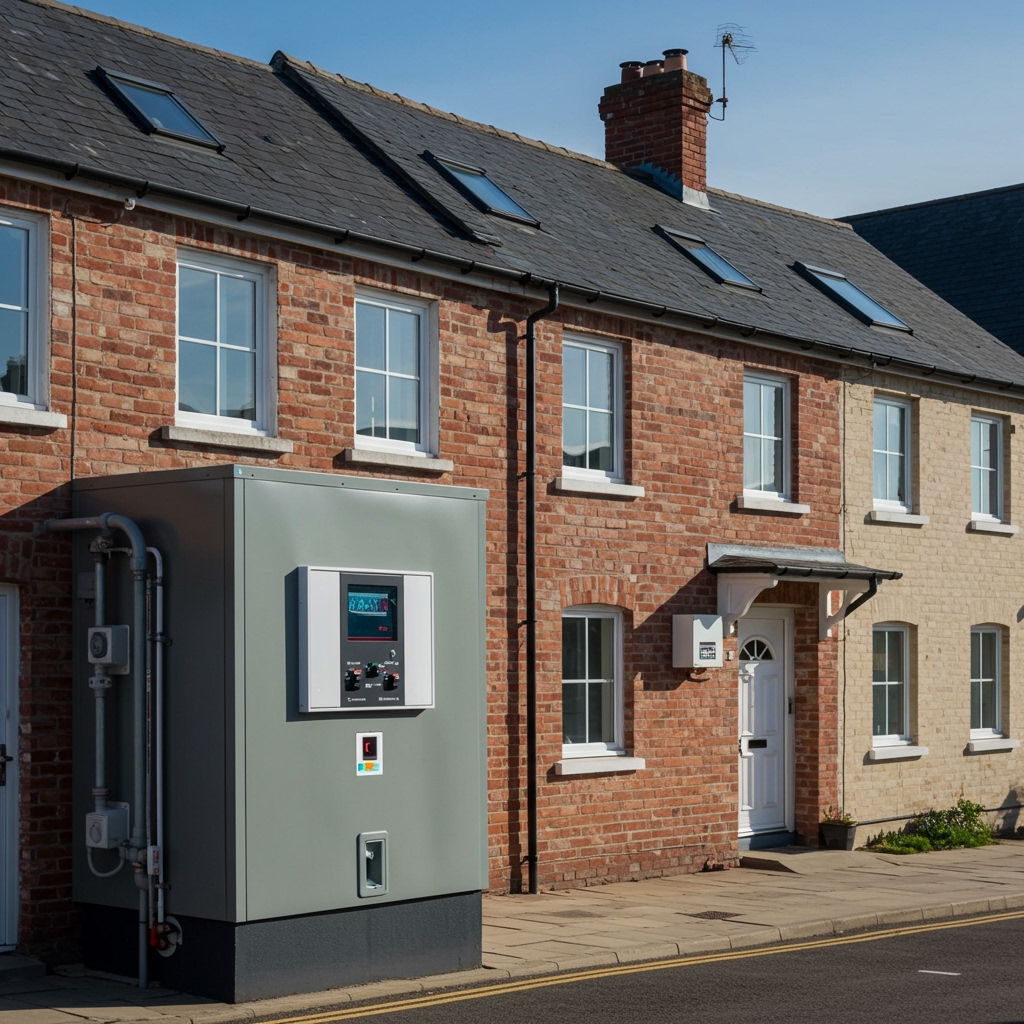 Professional energy assessor conducting ECO4 eligibility check in UK home - Boiler Grants Wales: ECO4 Scheme Eligibility Application Proc…